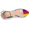 image:imageAllegra K Womens Printed Clear Platform Chunky Heel Sandals  Party SandalsColorful
