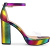 image:imageAllegra K Womens Printed Clear Platform Chunky Heel Sandals  Party SandalsColorful