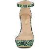 image:imageAllegra K Womens Printed Clear Platform Chunky Heel Sandals  Party SandalsGreen
