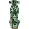 image:imageAllegra K Womens Printed Clear Platform Chunky Heel Sandals  Party SandalsGreen