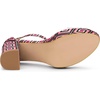 image:imageAllegra K Womens Printed Clear Platform Chunky Heel Sandals  Party SandalsHot Pink