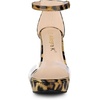 image:imageAllegra K Womens Printed Clear Platform Chunky Heel Sandals  Party SandalsLeopard Print