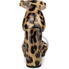 image:imageAllegra K Womens Printed Clear Platform Chunky Heel Sandals  Party SandalsLeopard Print