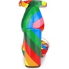 image:imageAllegra K Womens Printed Clear Platform Chunky Heel Sandals  Party SandalsRainbow