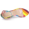 image:imageAllegra K Womens Printed Clear Platform Chunky Heel Sandals  Party SandalsRainbow