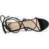 image:imageAllegra K Womens Strappy Lace Up Kitten Heel Dress Sandals  Synthetic Leather Vamp with ABS Kitten Heel Padded Insole for Comfort Party ready Open Toe Strappy DesignBlack