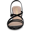 image:imageAllegra K Womens Strappy Slingback Chunky Heels Slide Sandals  Party SandalsBlack