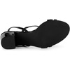 image:imageAllegra K Womens Strappy Slingback Chunky Heels Slide Sandals  Party SandalsBlack