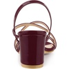 image:imageAllegra K Womens Strappy Slingback Chunky Heels Slide Sandals  Party SandalsBurgundy