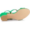 image:imageAllegra K Womens Strappy Slingback Chunky Heels Slide Sandals  Party SandalsGrass Green