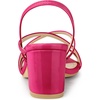 image:imageAllegra K Womens Strappy Slingback Chunky Heels Slide Sandals  Party SandalsHot Pink