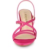 image:imageAllegra K Womens Strappy Slingback Chunky Heels Slide Sandals  Party SandalsHot Pink