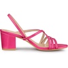 image:imageAllegra K Womens Strappy Slingback Chunky Heels Slide Sandals  Party SandalsHot Pink
