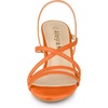 image:imageAllegra K Womens Strappy Slingback Chunky Heels Slide Sandals  Party SandalsOrange