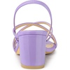 image:imageAllegra K Womens Strappy Slingback Chunky Heels Slide Sandals  Party SandalsPurple