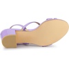 image:imageAllegra K Womens Strappy Slingback Chunky Heels Slide Sandals  Party SandalsPurple