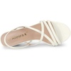 image:imageAllegra K Womens Strappy Slingback Chunky Heels Slide Sandals  Party SandalsWhite