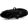 image:imageAllegra K Womens Zip Chunky Heel Platform Ankle Combat Boots  Casual BootsBlack