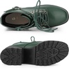 image:imageAllegra K Womens Zip Chunky Heel Platform Ankle Combat Boots  Casual BootsDark Green