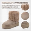 image:imageAllegra K Women Winter Warm Comfortable AntiSlip Snow BootsKhaki