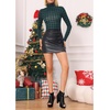 image:imageAllegra K Peep Toe Ankle Boots for Women Back Zip Chunky Heel Platform BootBlack