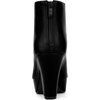 image:imageAllegra K Peep Toe Ankle Boots for Women Back Zip Chunky Heel Platform BootBlack