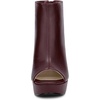 image:imageAllegra K Peep Toe Ankle Boots for Women Back Zip Chunky Heel Platform BootBurgundy