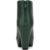 image:imageAllegra K Peep Toe Ankle Boots for Women Back Zip Chunky Heel Platform BootDark Green