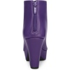 image:imageAllegra K Peep Toe Ankle Boots for Women Back Zip Chunky Heel Platform BootPurple