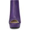 image:imageAllegra K Peep Toe Ankle Boots for Women Back Zip Chunky Heel Platform BootPurple