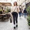 image:imageAllegra K Women Faux Suede Faux Fur Flat Pull on Snow Boots for WinterBlack