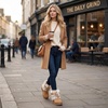 image:imageAllegra K Women Faux Suede Faux Fur Flat Pull on Snow Boots for WinterBrown