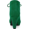 image:imageAllegra K Women Faux Suede Lace Up Platform Chunky Heel Ankle BootiesEmerald Green
