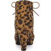 image:imageAllegra K Women Faux Suede Lace Up Platform Chunky Heel Ankle BootiesLeopard