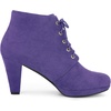 image:imageAllegra K Women Faux Suede Lace Up Platform Chunky Heel Ankle BootiesPurple