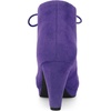 image:imageAllegra K Women Faux Suede Lace Up Platform Chunky Heel Ankle BootiesPurple
