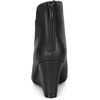 image:imageAllegra K Women PU Leather Pointed Toe Zipper Wedge Heel Ankle BootiesBlack
