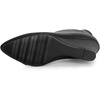 image:imageAllegra K Women PU Leather Pointed Toe Zipper Wedge Heel Ankle BootiesBlack