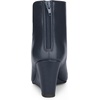 image:imageAllegra K Women PU Leather Pointed Toe Zipper Wedge Heel Ankle BootiesNavy Blue
