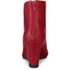 image:imageAllegra K Women PU Leather Pointed Toe Zipper Wedge Heel Ankle BootiesRed