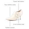 image:imageAllegra K Women Pointy Toe Stiletto Heels Ankle BootiesCream