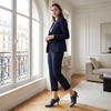 image:imageAllegra K Women Pointy Toe Stiletto Heels Ankle BootiesNavy Blue