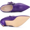 image:imageAllegra K Women Pointy Toe Stiletto Heels Ankle BootiesPurple
