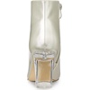 image:imageAllegra K Women Rubber Clear Heel Pointed Toe Chunky Heels Ankle BootsGold