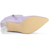 image:imageAllegra K Women Rubber Clear Heel Pointed Toe Chunky Heels Ankle BootsPurple