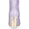 image:imageAllegra K Women Rubber Clear Heel Pointed Toe Chunky Heels Ankle BootsPurple