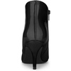 image:imageAllegra K Women V Shape Pointed Toe Stiletto Heel Ankle Boots Side ZipperBlack