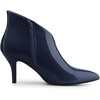 image:imageAllegra K Women V Shape Pointed Toe Stiletto Heel Ankle Boots Side ZipperDark Blue