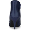 image:imageAllegra K Women V Shape Pointed Toe Stiletto Heel Ankle Boots Side ZipperDark Blue
