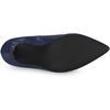 image:imageAllegra K Women V Shape Pointed Toe Stiletto Heel Ankle Boots Side ZipperDark Blue
